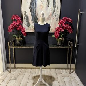 Diane Von Fustenberg navy blue dress size zero